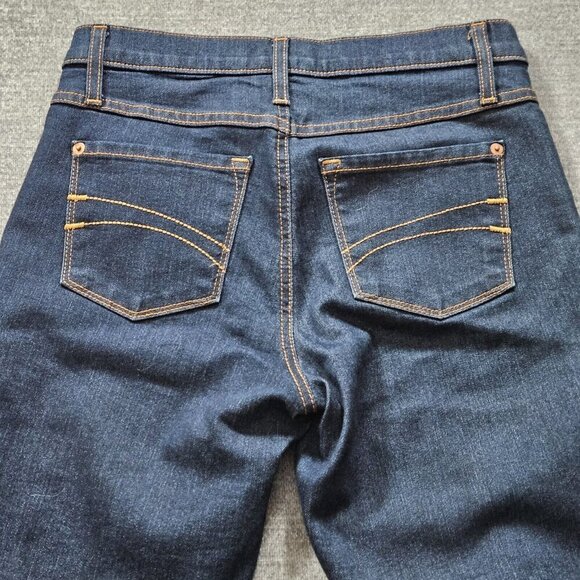 Yoga Jeans Womens Jeans 27/ US 4 Indigo Stretch Mid Rise Raw Hem SWP-1158 SECOND - Picture 11 of 14